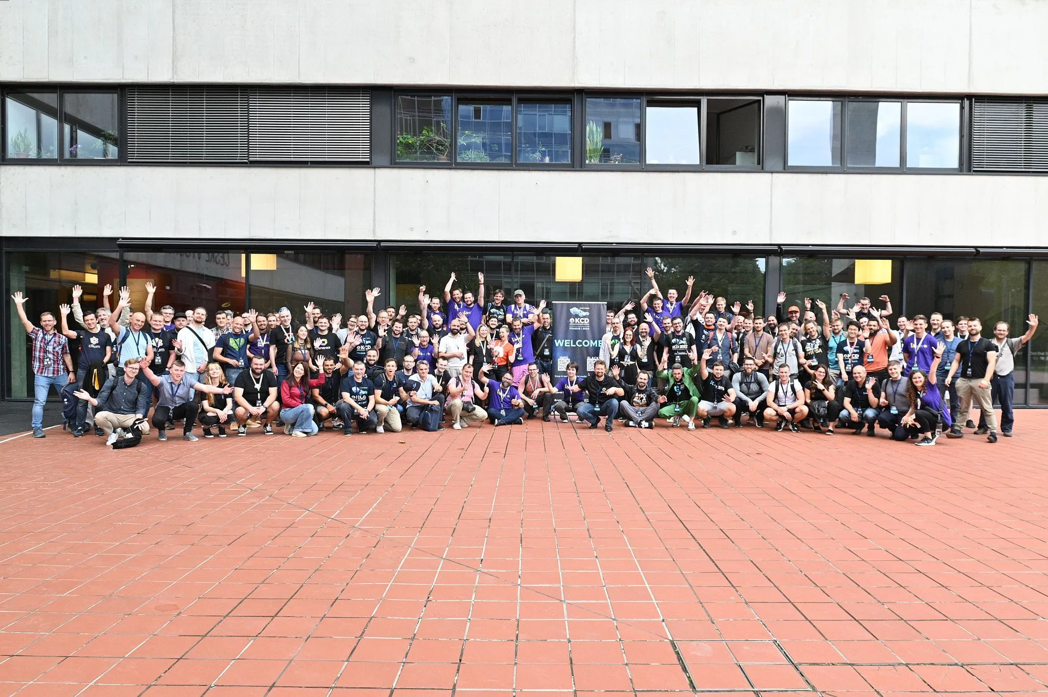 Group photo of KCD Prague 2024 attendees